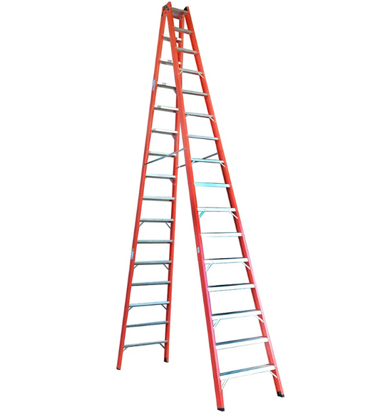 ESCALERA DOBLE ACCESO FIBRA DE VIDRIO 16P